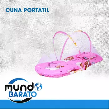 accesorios - Cuna de viaje para bebé, portátil, plegable, con mosquitera de verano. 