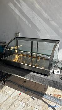 equipos profesionales - Vitrina Caliente Cristal Curvo de nuestra Fabrica 