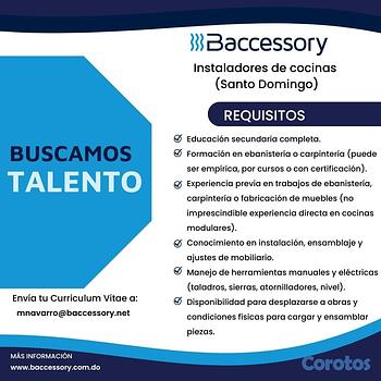 empleos disponibles - Instalador / Ebanista 