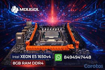 computadoras y laptops - placa madre x99 mougol placa+procesador 