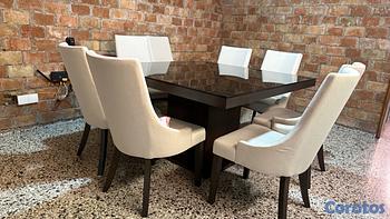 muebles y colchones - Juego de comedor 8 sillas 