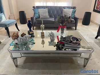 muebles y colchones - Mesa De Centro de Espejo