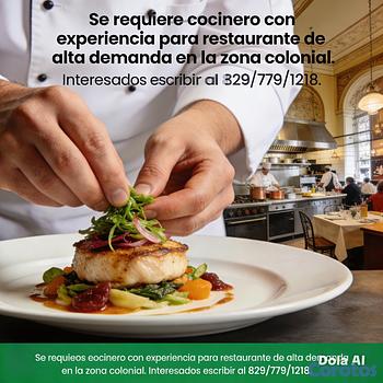 empleos disponibles - Se requiere Cocinero  