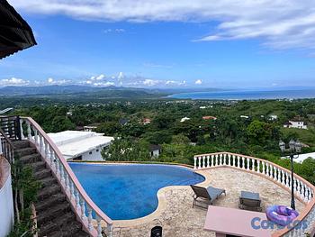 casas vacacionales y villas - IMPONENTE VILLA 3 NIVELES EN  RIO SAN JUAN, CON VI