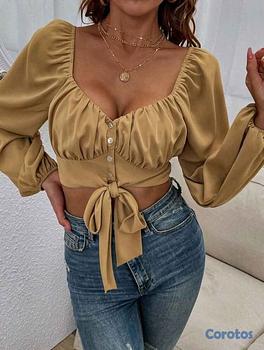 ropa para mujer - BLUSA DORADA TALLA S