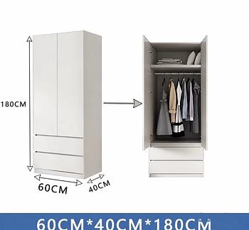 muebles y colchones - MODERNO Y PRÁCTICO Armario BLANCO
