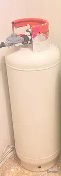 cocina - tanque de gas 50lbs aproximadamente medio tanque lleno ligeramente negociable 