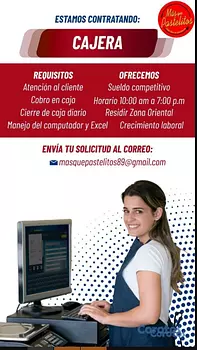 empleos disponibles - Caja y Servicio al Cliente