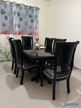 muebles y colchones - Venta comedor caoba 6 sillas 