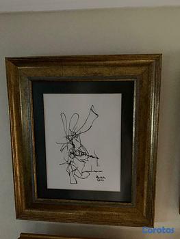 arte y antigüedades - Aquiles Azar : Hombre disfrazado