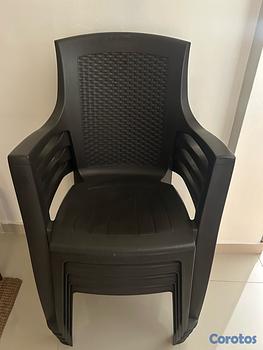 muebles y colchones - sillas plásticas 