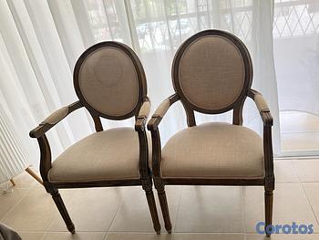 decoración y accesorios - Par de sillas vintage de madera – Elegantes y en buen estado