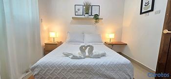apartamentos - 1er piso Amueblado en cerro hermoso santiago a 2 minutos de unión médica 