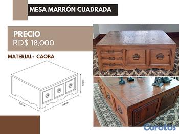 muebles y colchones - Mesa Cuadrada 