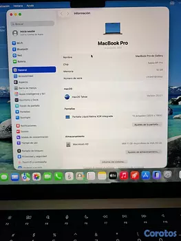 computadoras y laptops - Macbook Pro M1 512GB (2021)