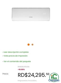 aires acondicionados y abanicos - Aire acondicionado Inverter 12,000BTU