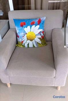 muebles y colchones - Butaca hermosa de tela