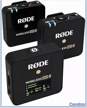 accesorios para electronica - RØDE Wireless GO II -Sistema inalámbrico de dos canales con micrófonos integrado