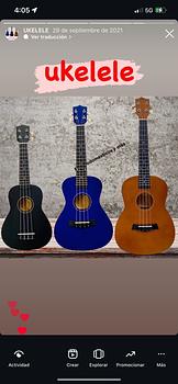 instrumentos musicales - Ukelele Nuevos de 21”, 23” y 26”