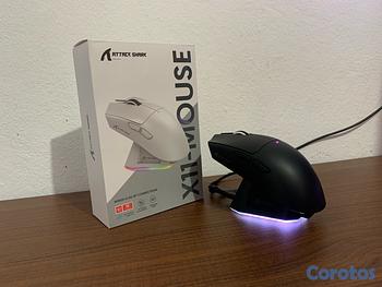 computadoras y laptops - Mouse Gamer Attack Shark X11 Negro RGB 🔥
