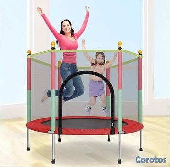 muebles - Trampolín para niños medidas 55x48” soporta hasta 200 libras Nuevo 