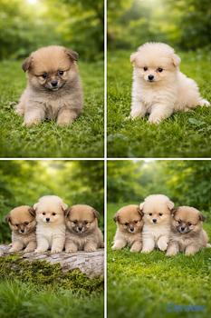 animales y mascotas - Pomerania hembra y macho. Dog, pet, puppy, cachorr
