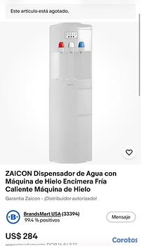 electrodomesticos - Dispensador de agua con hielera incluida, Agua fría y agua caliente (bebedero)