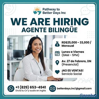 candidatos - 📢 VACANTE — AGENTES BILINGÜES — SANTO DOMINGO