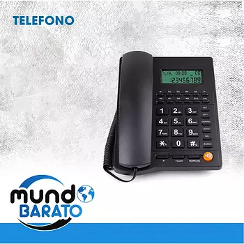 celulares y tabletas - Teléfono fijo de escritorio con cable y botón grande para Family Office y Hotel
