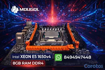 computadoras y laptops - placa madre x99 mougol placa+procesador 