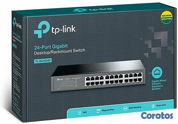 accesorios para electronica - SWITCH 24 PUERTOS TP-LINK TL-SG1024D, NO ADMINISTRABLE/RACK, 24 PUERTOS GIGABIT 
