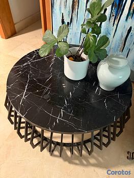 decoración y accesorios - Mesa de centro topé mármol 