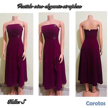ropa para mujer - Vestido vino elegante 